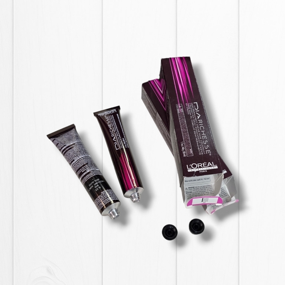 L'Oreal Professionnel DIARichesse 2 Tubes Ammonia-Free 6.23/6VG Hazelnut Honey - Picture 10 of 16